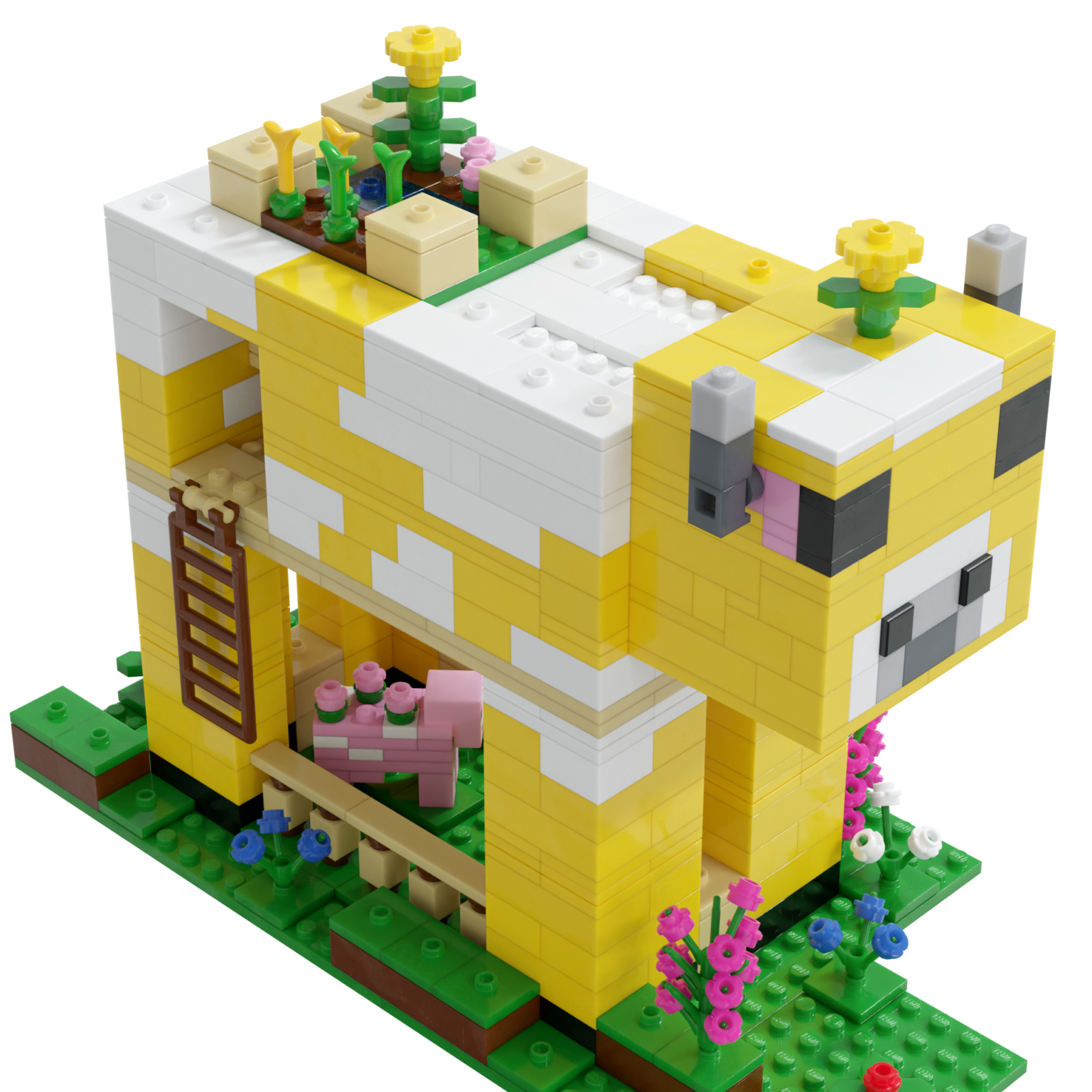 LEGO Moobloom Flower Farm Instructions / ky-e bricks