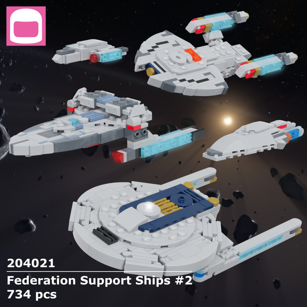 LEGO Federation Support Ships #2 Instructions / ky-e bricks