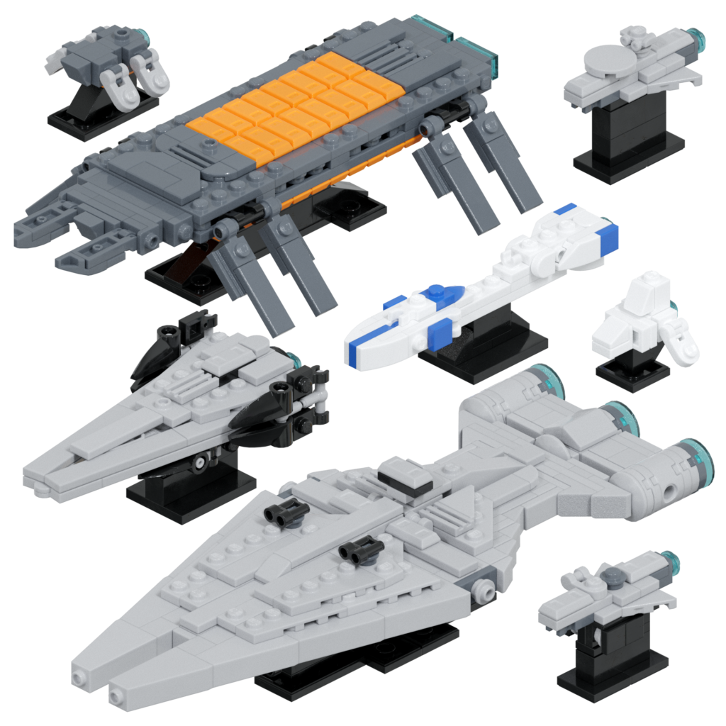 LEGO Imperial Support Ships #1 Instructions - ky-e bricks