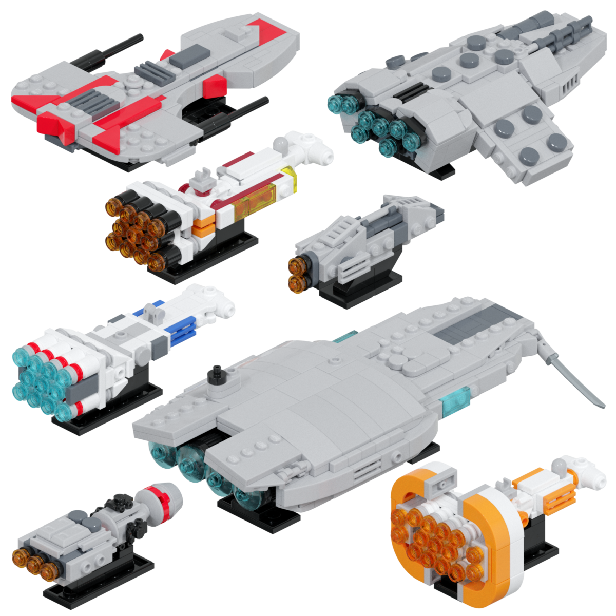 LEGO Rebel Support Ships #3 Instructions / ky-e bricks