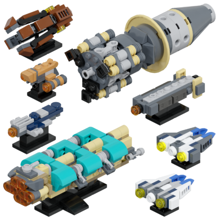 LEGO Separatist Support Ships #1 Instructions / ky-e bricks