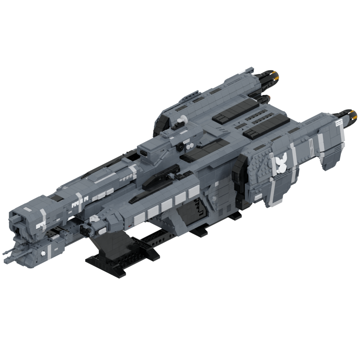 LEGO UNSC Forward Unto Dawn FFG-201 Instructions / ky-e bricks