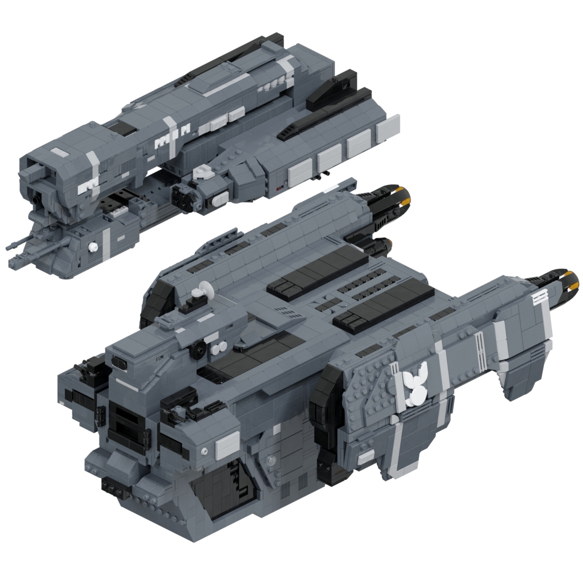 LEGO UNSC Forward Unto Dawn FFG-201 Instructions / ky-e bricks