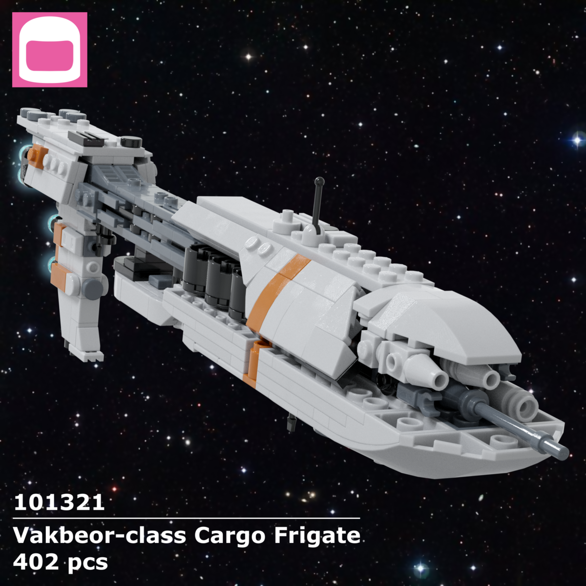 LEGO Vakbeor-class Cargo Frigate Instructions / ky-e bricks