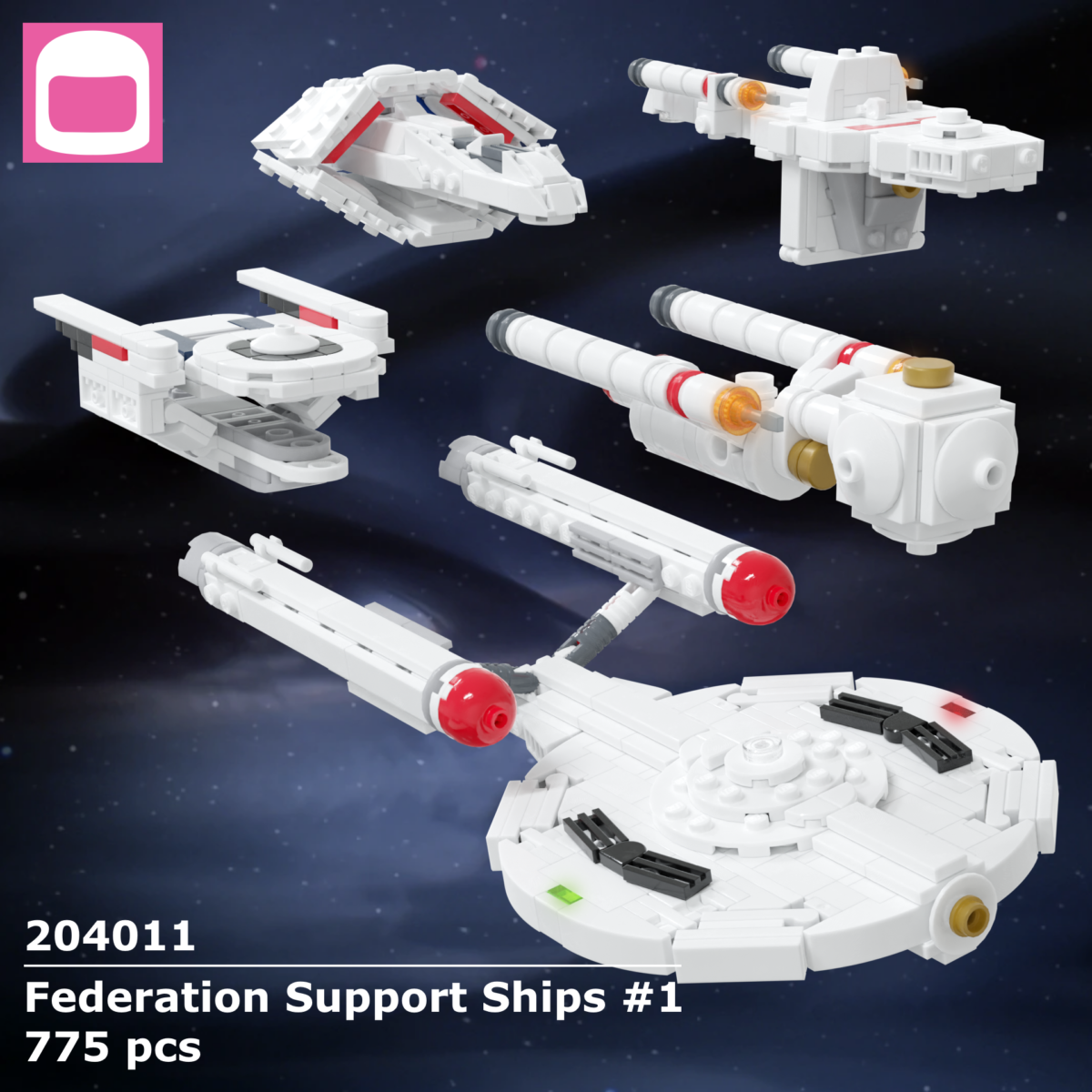 LEGO Federation Support Ships #1 Instructions / ky-e bricks