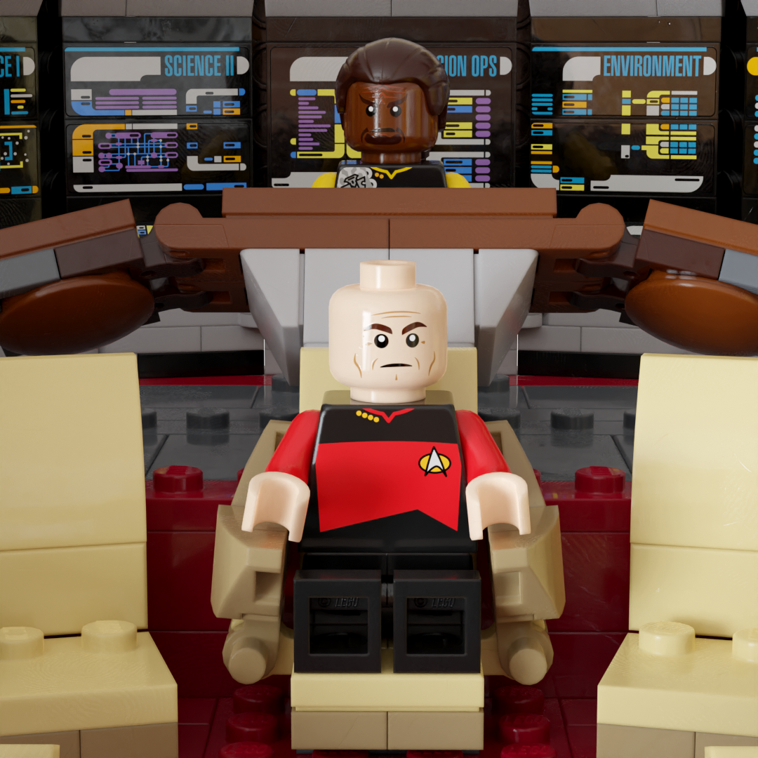 LEGO USS Enterprise-D Bridge Instructions - bricks
