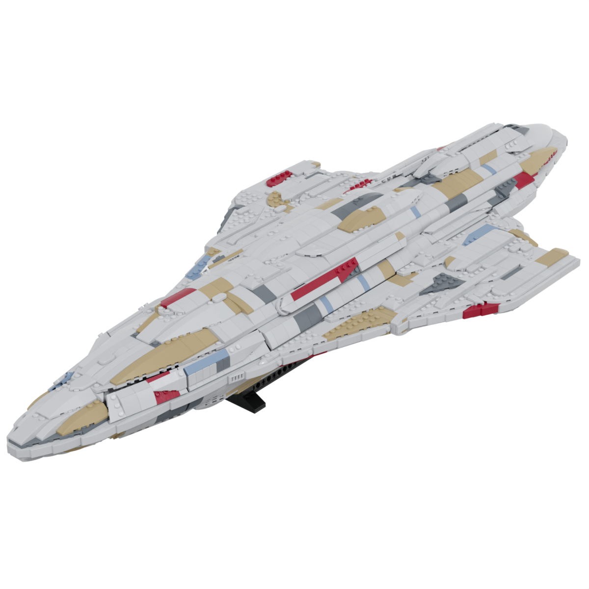 LEGO MC80 Liberty-type Star Cruiser Instructions - ky-e bricks